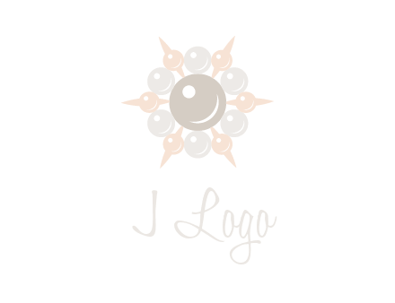 shiny pearl brooch logo