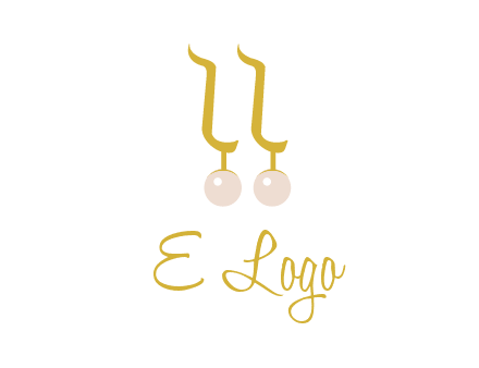 teardrop gold earrings with pearls logo