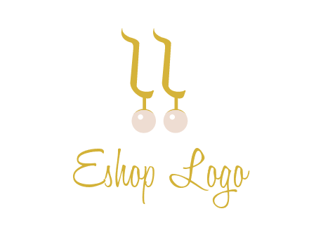 teardrop gold earrings with pearls logo