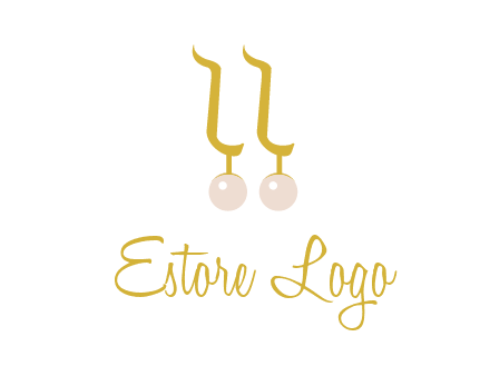 teardrop gold earrings with pearls logo