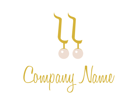 teardrop gold earrings with pearls logo