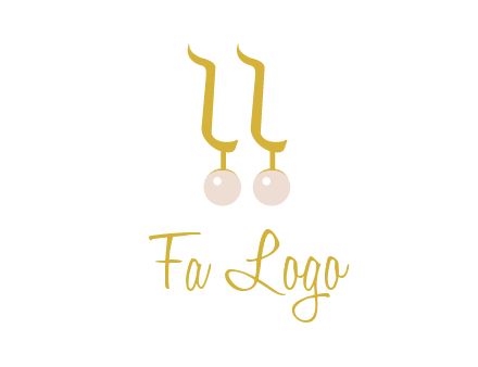 teardrop gold earrings with pearls logo