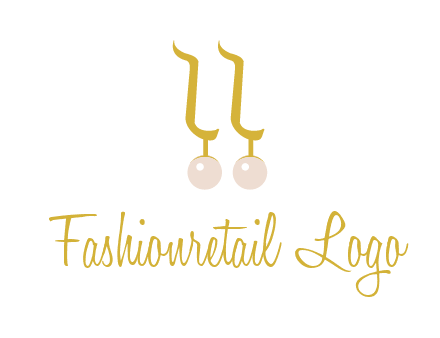 teardrop gold earrings with pearls logo