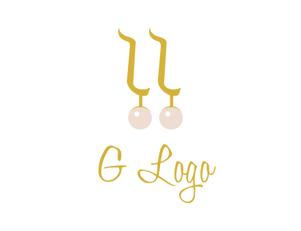 teardrop gold earrings with pearls logo