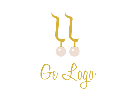 teardrop gold earrings with pearls logo