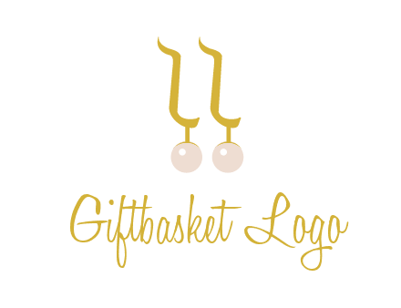 teardrop gold earrings with pearls logo