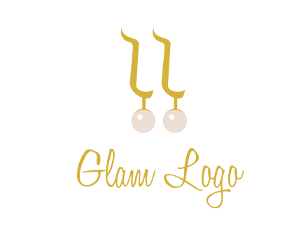 teardrop gold earrings with pearls logo