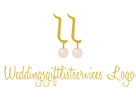 teardrop gold earrings with pearls logo