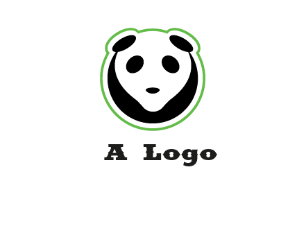 panda face logo