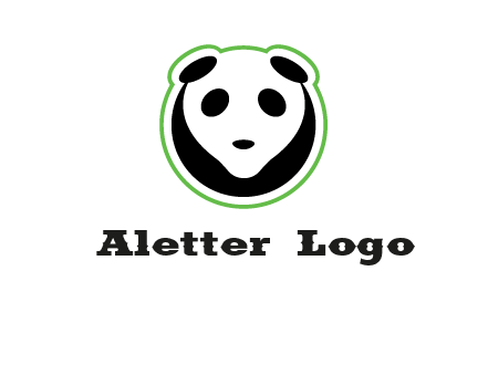 panda face logo