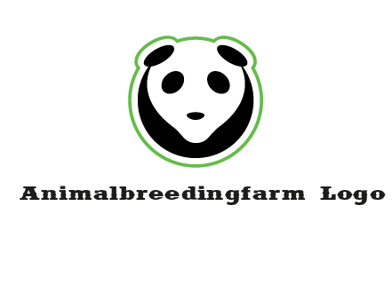 panda face logo