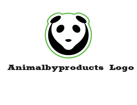 panda face logo