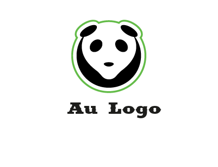 panda face logo