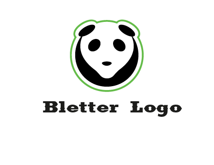 panda face logo