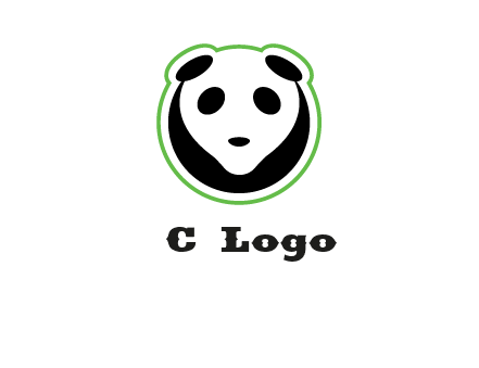 panda face logo