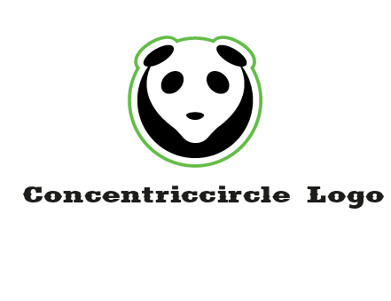 panda face logo