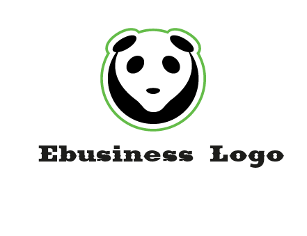 panda face logo