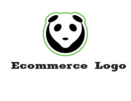 panda face logo