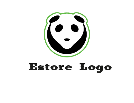 panda face logo