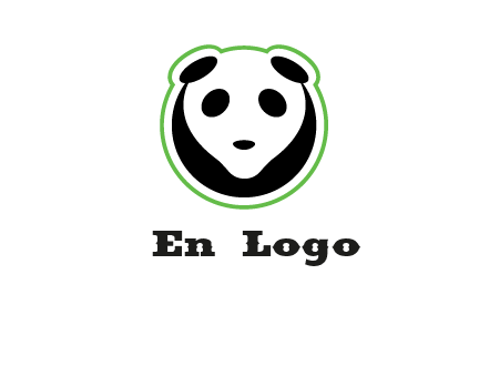 panda face logo