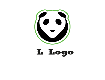 panda face logo