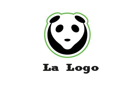 panda face logo