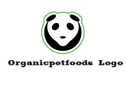 panda face logo