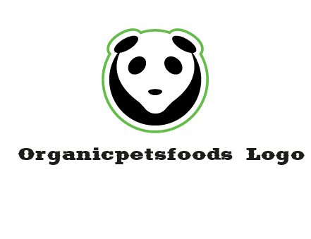 panda face logo