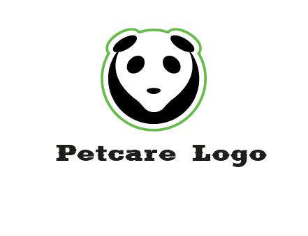 panda face logo