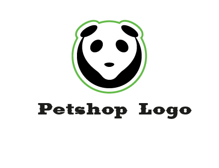 panda face logo