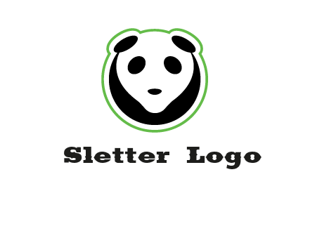 panda face logo