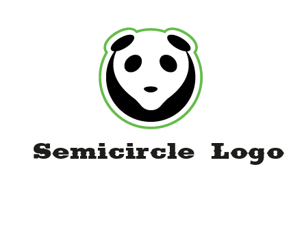 panda face logo