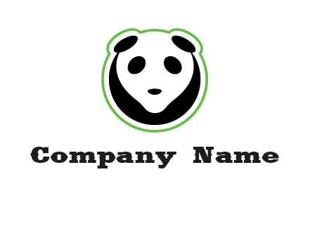 panda face logo