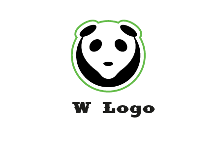 panda face logo