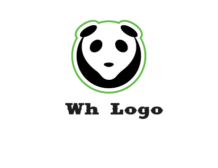 panda face logo