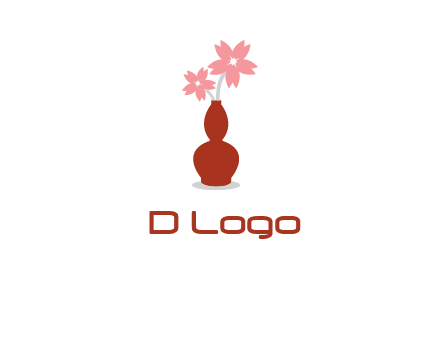 flowers in a vase logo