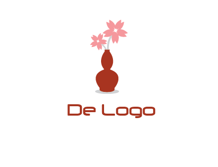 flowers in a vase logo