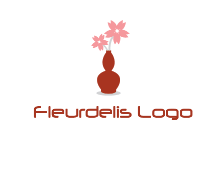 flowers in a vase logo