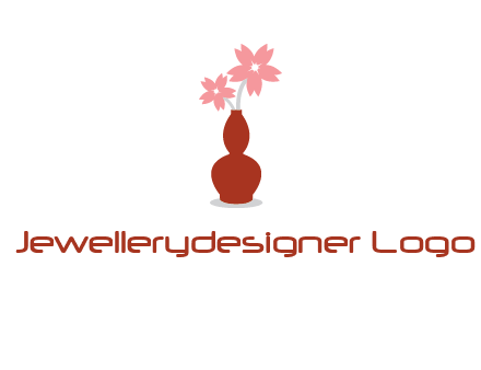 flowers in a vase logo