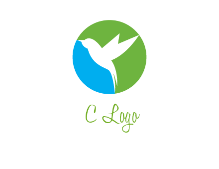 bird in circle logo