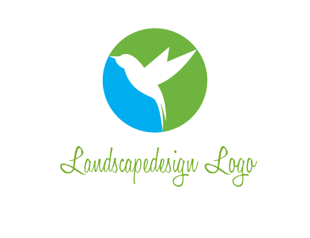 bird in circle logo