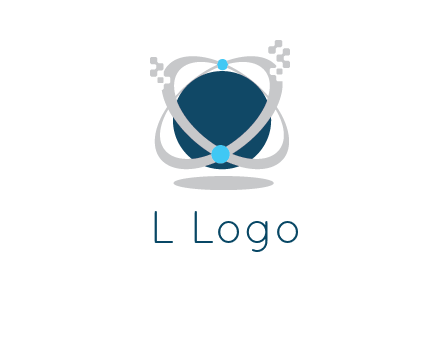 technology logo showing rings around a circle