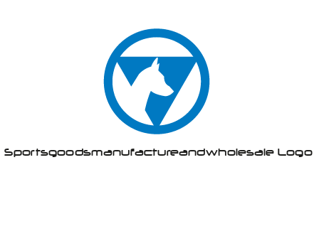 dog in triangle logo