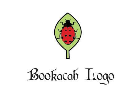 ladybug on leaf logo