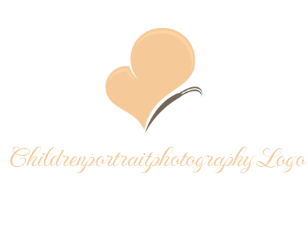 insect with heart wings logo