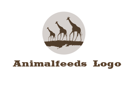 giraffes in circle logo