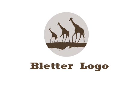 giraffes in circle logo