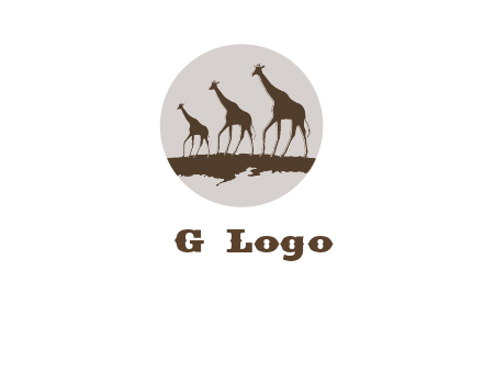 giraffes in circle logo