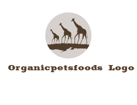 giraffes in circle logo