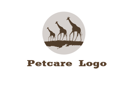 giraffes in circle logo